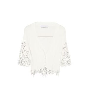 Ermanno Scervino Women Embroidered Cotton Cardigan